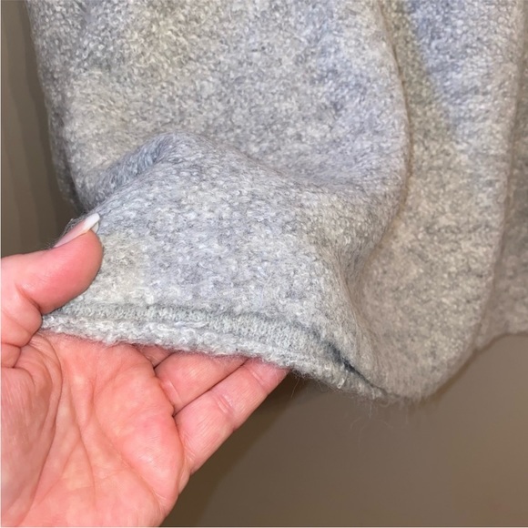 Free People Oversized Milo Tunic Sweater in Heather Grey NWT Medium - Picture 9 of 13